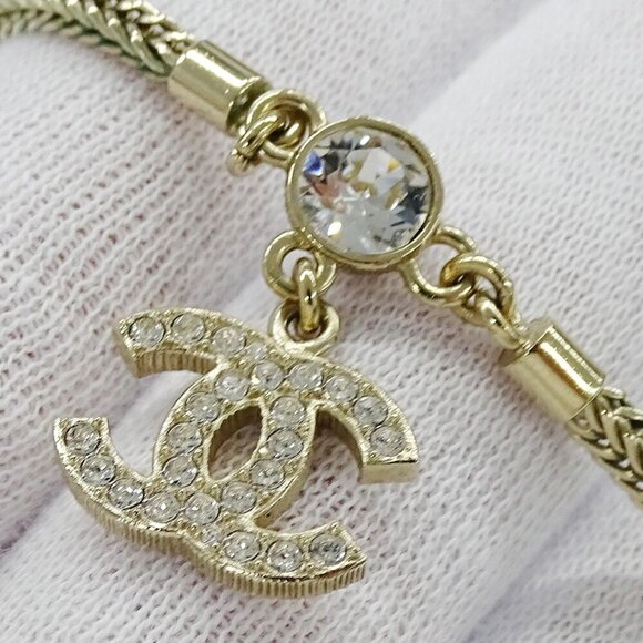 CHANEL Gold Logo Necklace - Picture 9 of 13